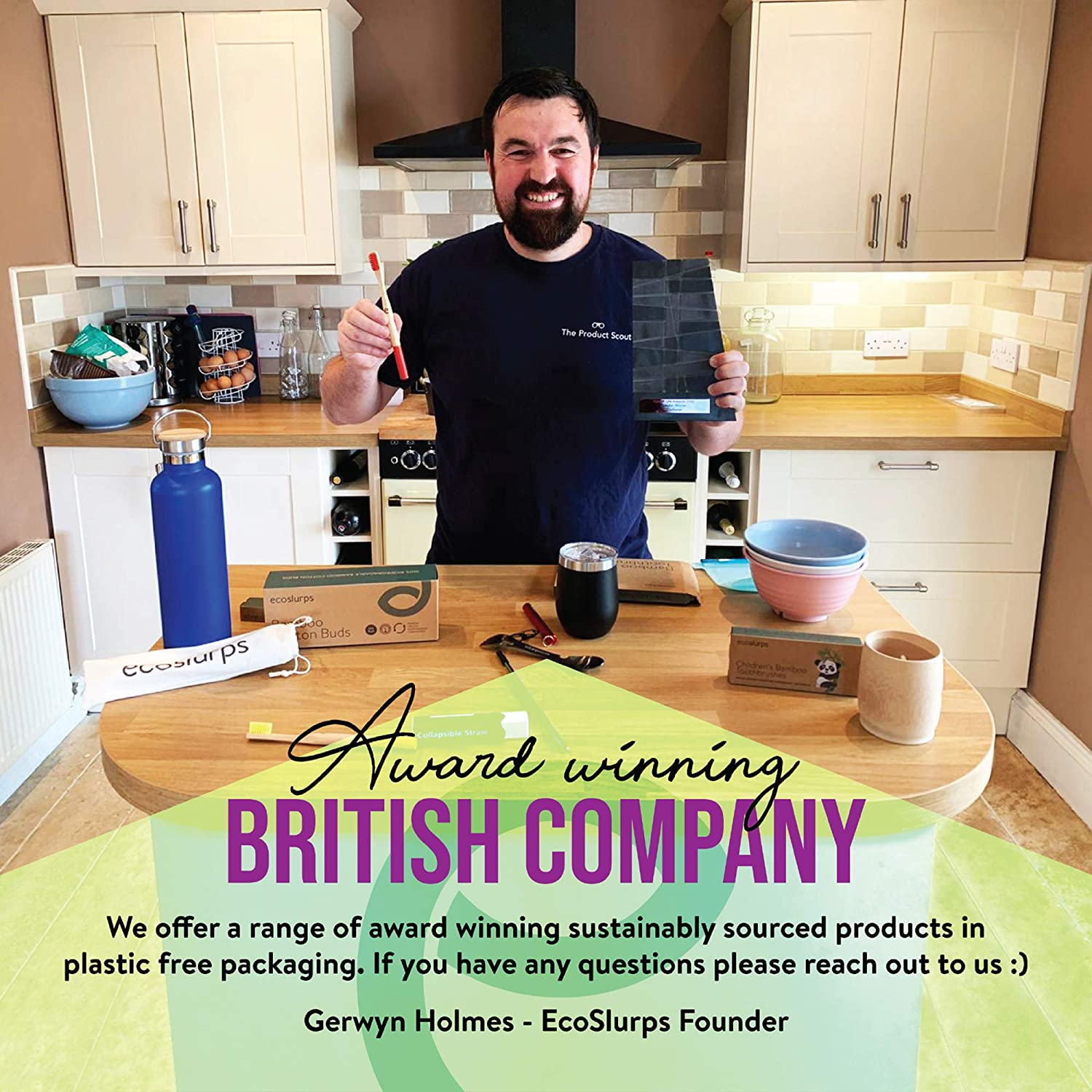 Ecoslurps Spork - Stainless Steel Spork Camping Cutlery Set in Eco-Friendly Travel Case and Carry Clip (1 Spork) image number 5