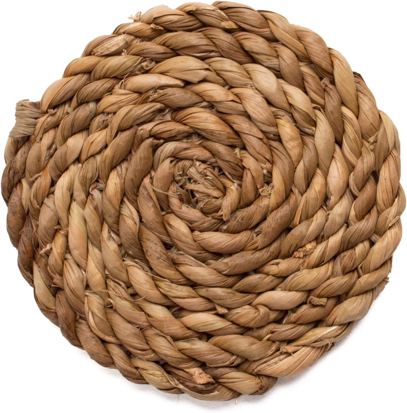 KAZI Essentials Boho Coasters for Drinks - Set of 6, Natural Wicker Raffia Woven Coasters, Eco-Friendly Handmade by African Artisans, Housewarming Gift, Coastal, Cottage D&eacute;cor (Natural Cattail) image number 4