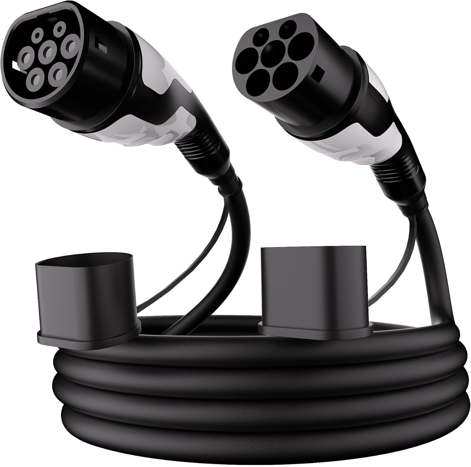 Oppsbuy 5M EV Charging Cable, Type 2 to Type 2 Portable EV Charger 3 Phase, 22Kw 32A Electric Vehicle Charger Compatible with Tesla, BYD, BMW, MG, KIA image number 1