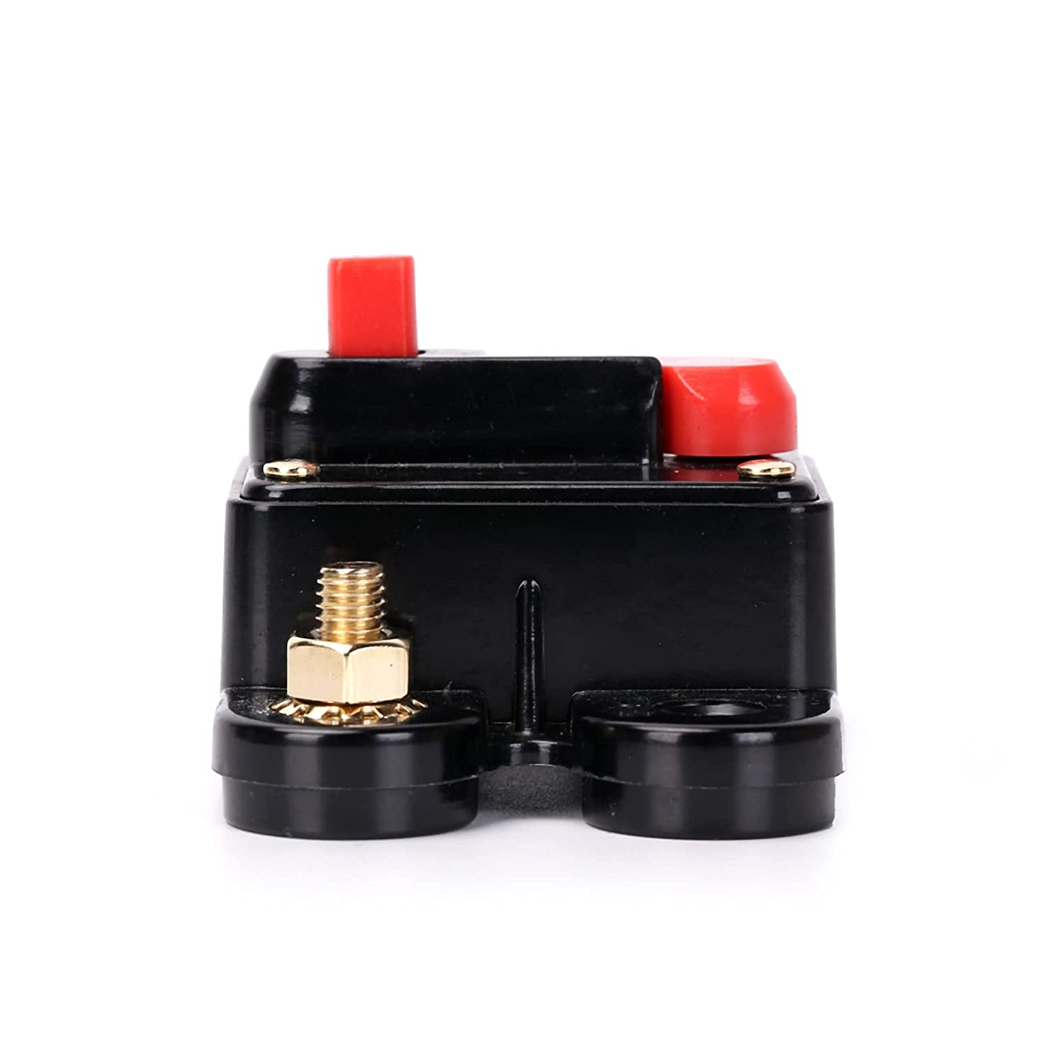 DC 12V-24V 60A/100A/200A Manual Reset Circuit Breaker Suitable for Car and Boat Audio Stereo Video Current Overload Protector (60A) image number 3