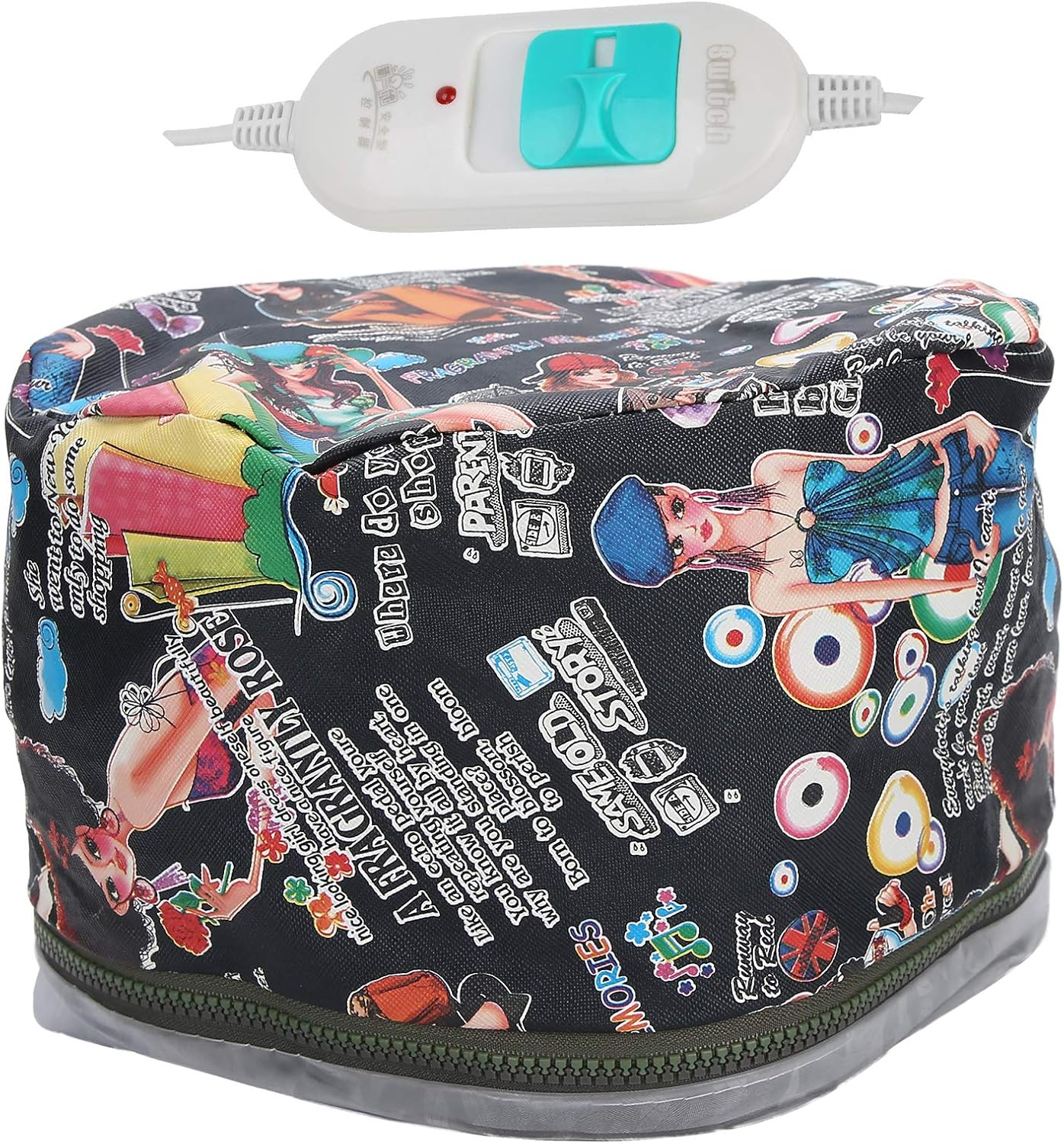 Hair Steamer Deep Conditioning Heat Cap, Electric Heating Hair Hat 3 Gears Hair Steamer Cap, Reusable Shower Caps Heating Oil Treatment Baking Hat Hair Scalp Treatments [Us] image number 5