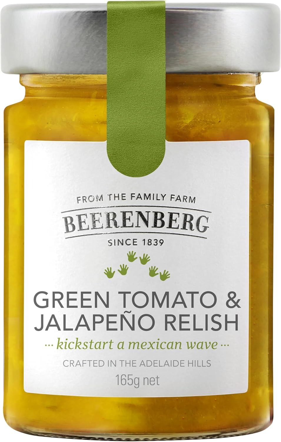Beerenberg Green Tomato & Jalapeno Relish, 165 G image number 1