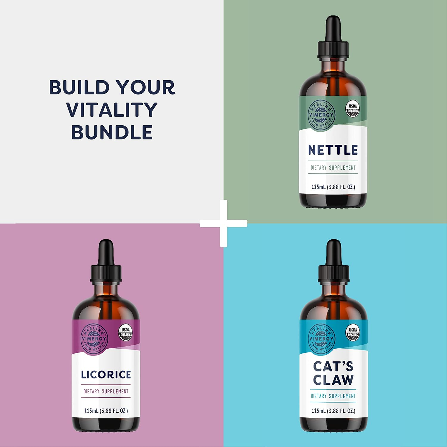 Vimergy USDA Organic Lemon Balm 10:1 (115 Ml)