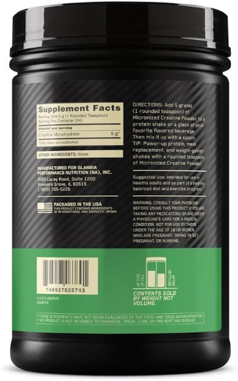 Optimum Nutrition Micronized Creatine Powder - 1200 G
