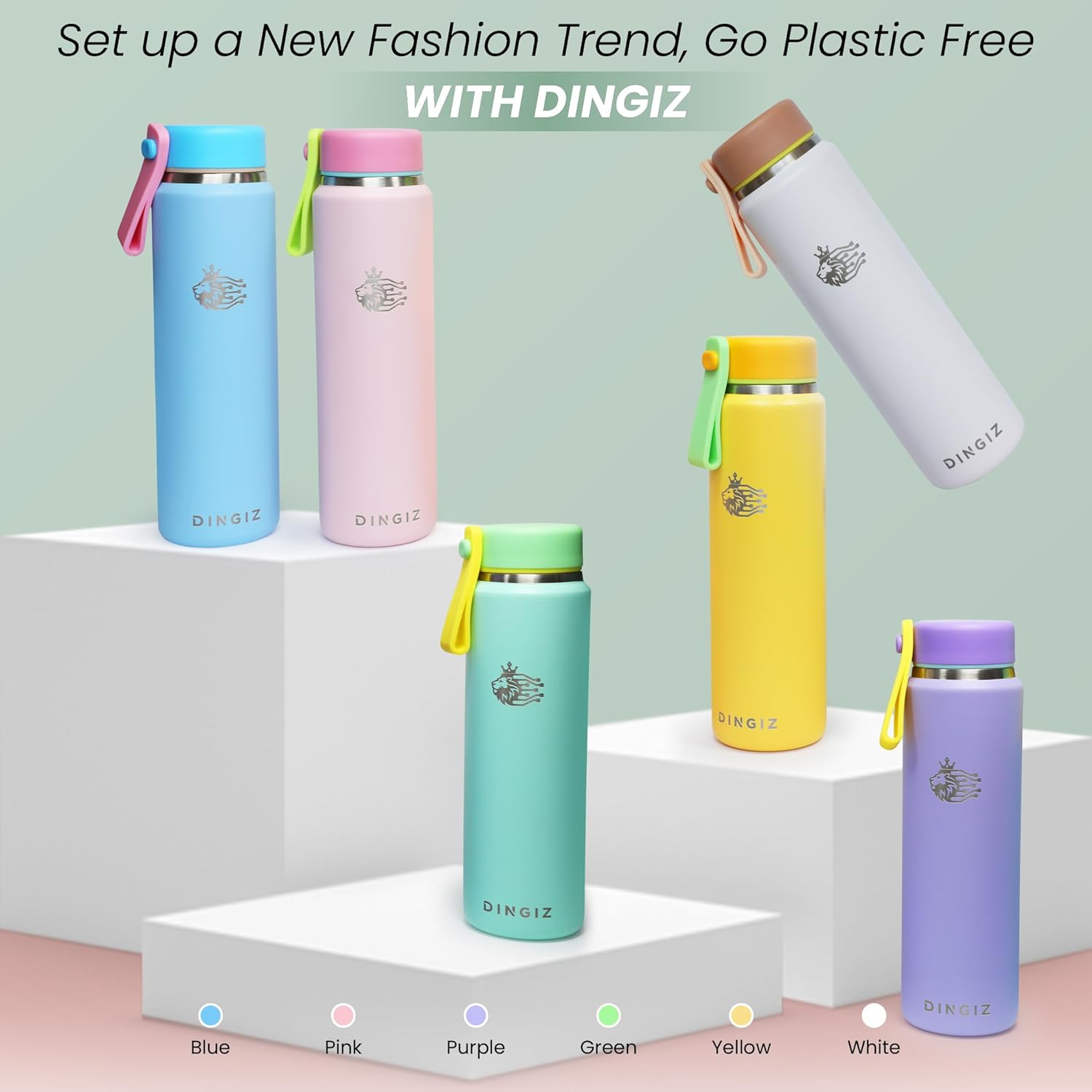 Dingiz 9Oz Stainless Steel Pocket Water Bottle &ndash; Mini Insulated Thermos Coffee Flask for Kids & Adults, Eco-Friendly, Compact Design for Purses, Office, School, Walking, and Travel image number 6