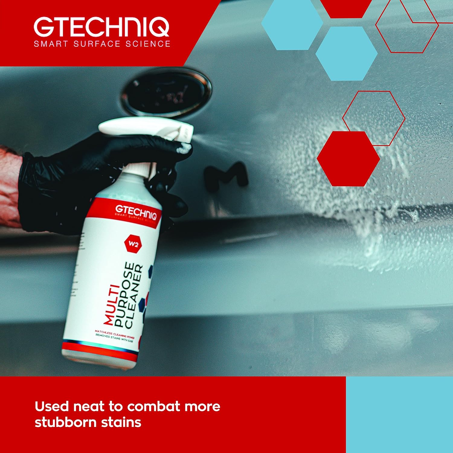 Gtechniq Universal Multi Purpose Cleaner Concentrate, 500 Ml. Fabric Stain Remover, Engine Bay Cleaner, Wheel Cleaner. image number 2