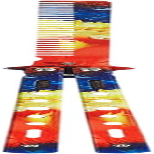 Comb Trainer Stainless Steel Unsharpened Slice Butterfly Training Comb for Beginner Aqua Blue Practice Comb Trainer Butterfly Training Comb Steel Folding Comb