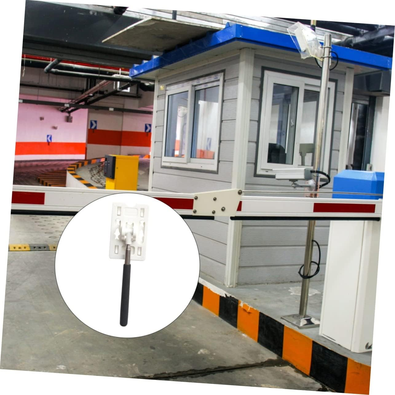 Anneome Check-In Pole Parking Toll Swiping Stick Abs Stainless Steel Quick Payment image number 1