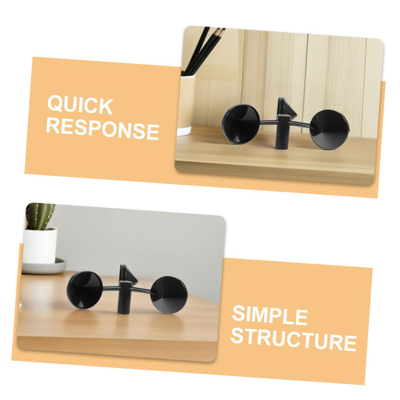 TIDTALEO 3Pcs Metal Wind Speed Anemometer Cups for Accurate Wind Measurement Quick Response Airflow Sensors for Meteorological Observation HVAC Systems and Outdoor Use image number 4