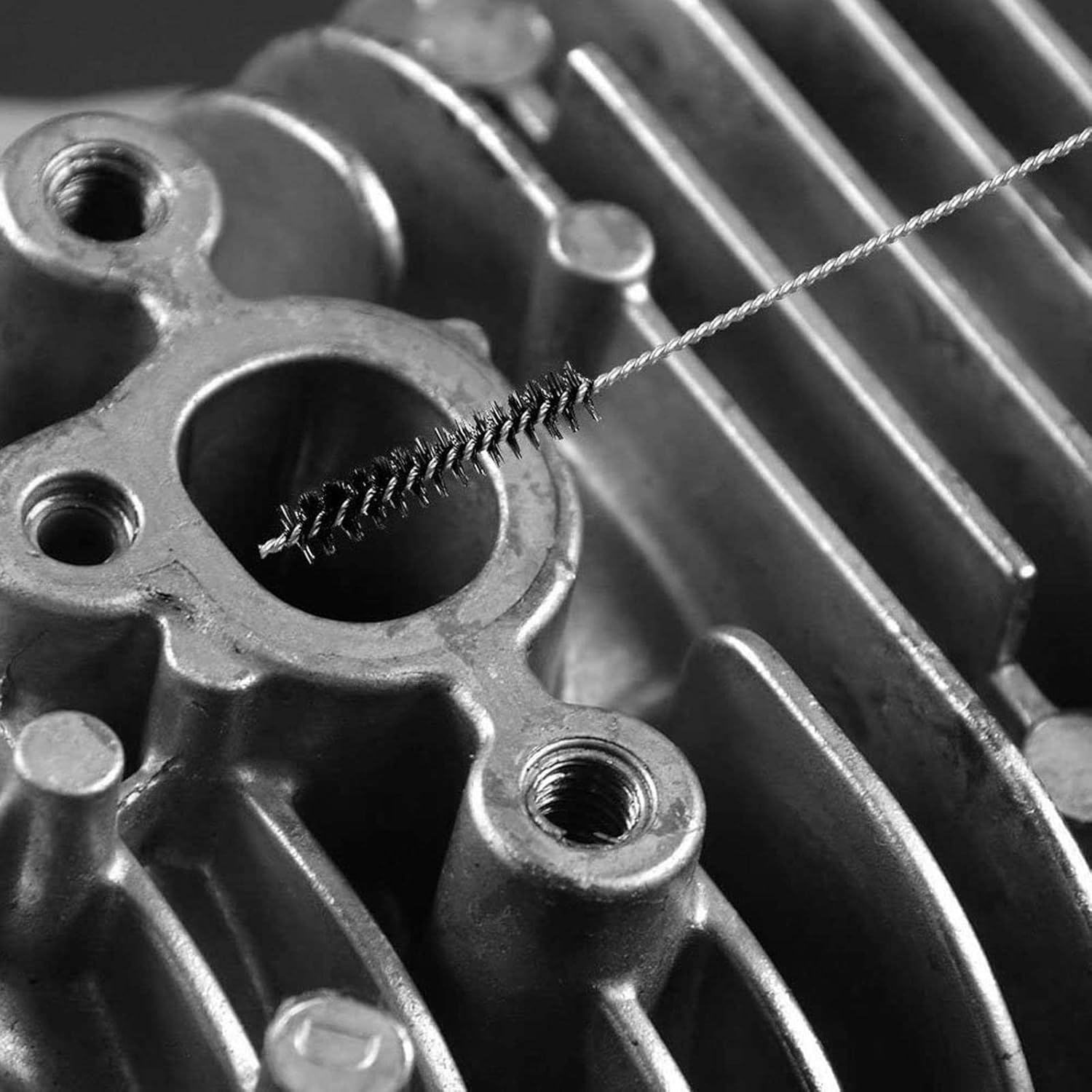 Wzenclave Carburetors Carbon Dirt Jet Remove Cleaner，39 Cleaning Wires Set + 15Cleaning Needles + 15 Nylon Brushes Tool Kitstainless Steel Carburetor Carbon Dirt Jet Remove Cleaner image number 1