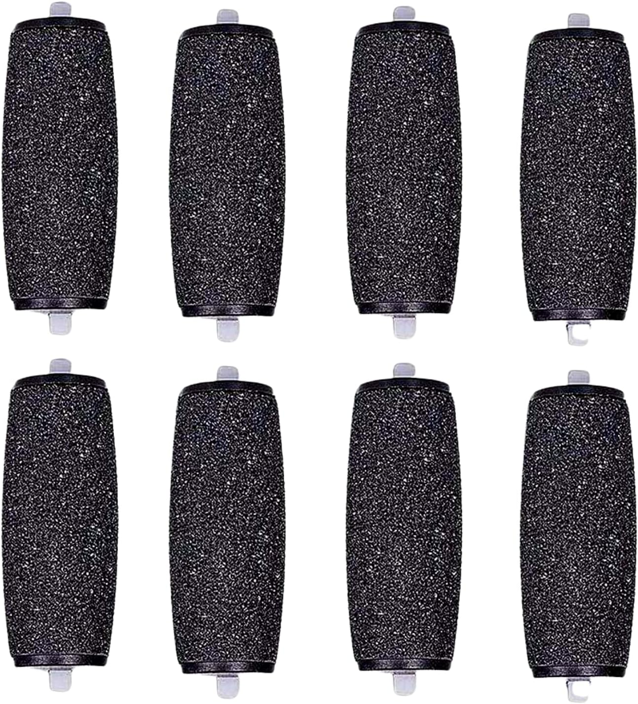 For Scholl Velvet Smooth Express Pedi Replacement Rollers Heads Refills Hard Skin Remover Foot Callus Remover for Feet &ndash; Foot Soak, Feet Hard Skin Remover Foot Scrub (Black Extra Coarse, 8) image number 3