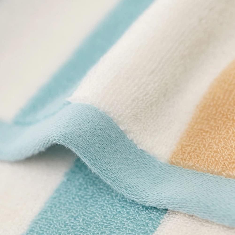 DUUKOA Bath Towel Large Thick Cotton Bath Sheets Household Beach Swimming Pool Towels Absorbent 35X71 Inch（90X180 Cm） (Light Blue)