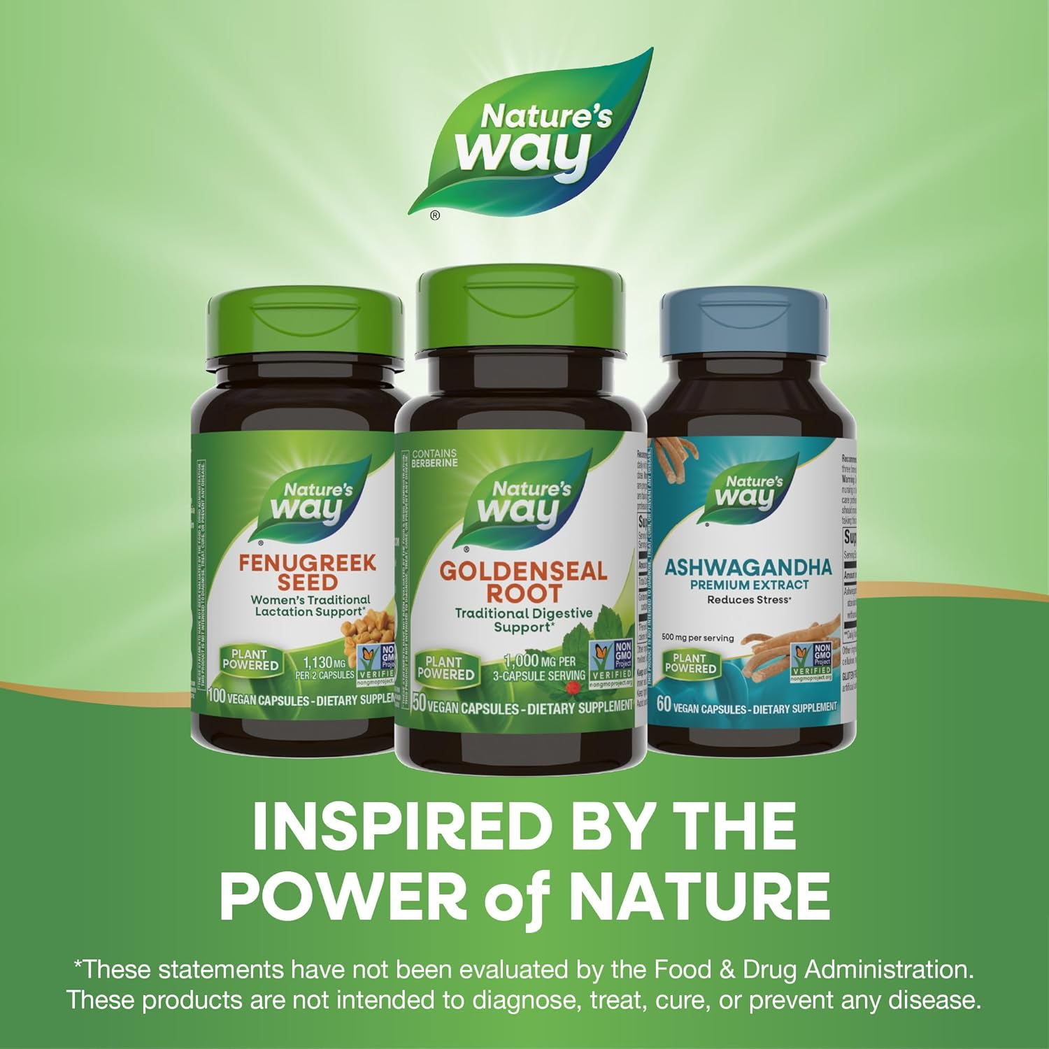 Nature'S Way Goldenseal Root, 50 Capsules image number 3