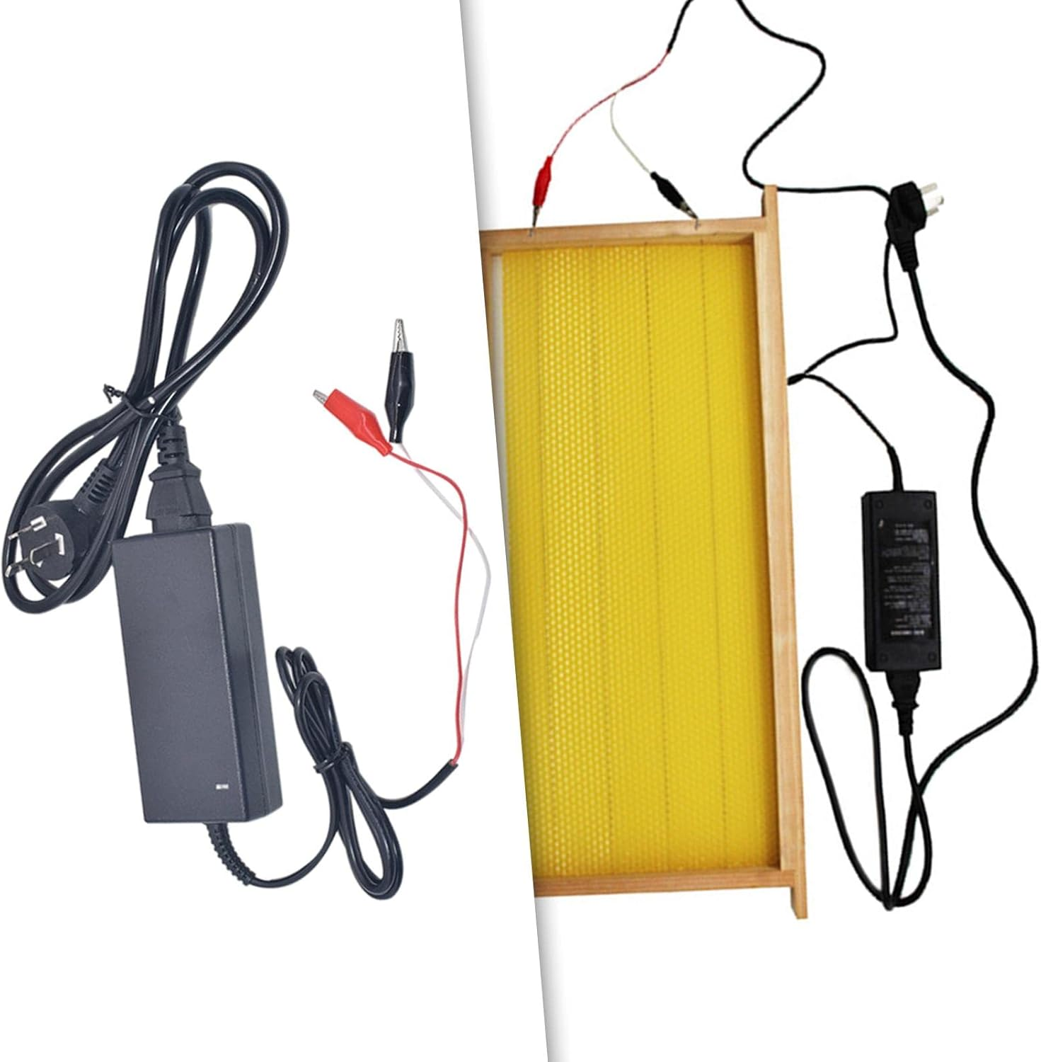 Dolity Electric Wire Embedder Heating Device Wax Foundation Wire Embedder for Beekeeping Tool - AU Adapter image number 1