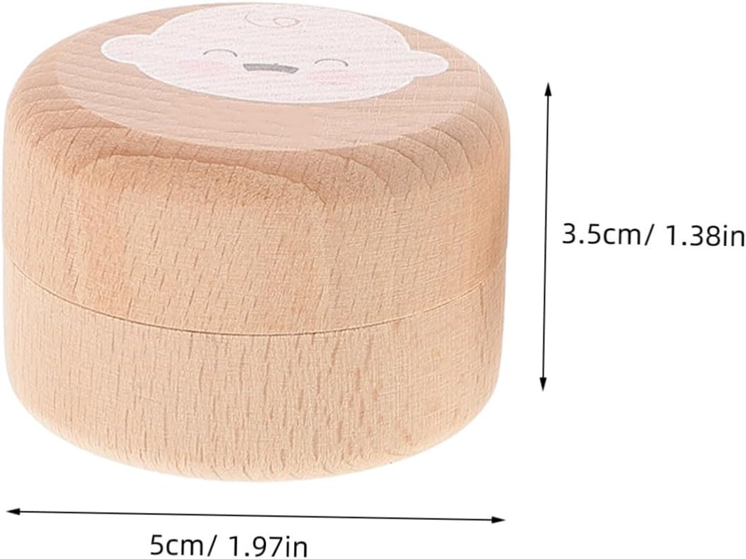 BESTYASH Baby Tooth Keepsake Box Wooden Tooth Collection Case for Boys and Girls image number 4