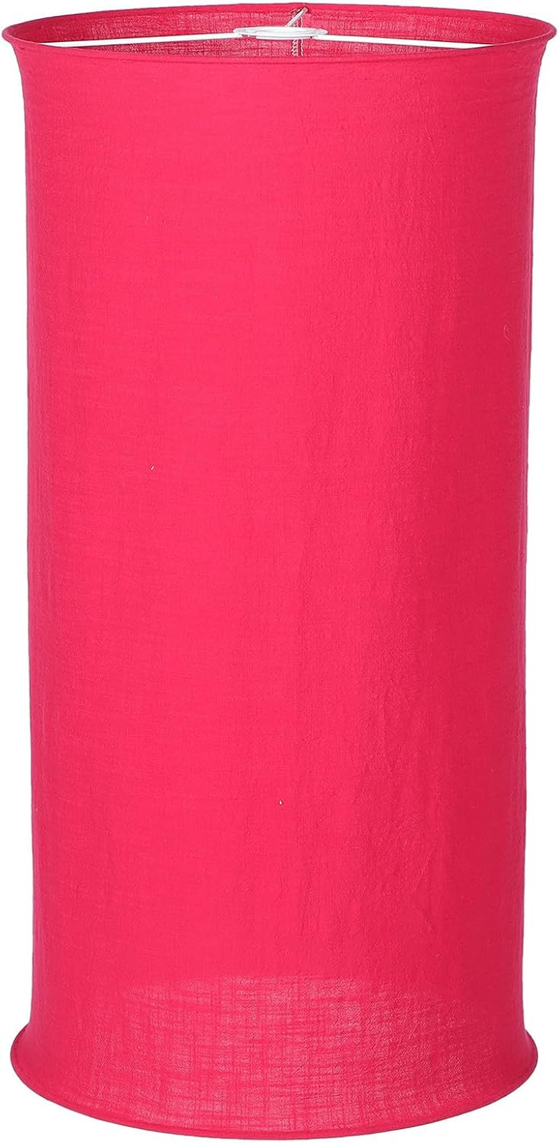 Cloth Hanging Lamp Shade E27 Foldable Red Fabric Lampshade and Table Lamp 35Cm Suitable for Living Room and Office Lighting image number 5