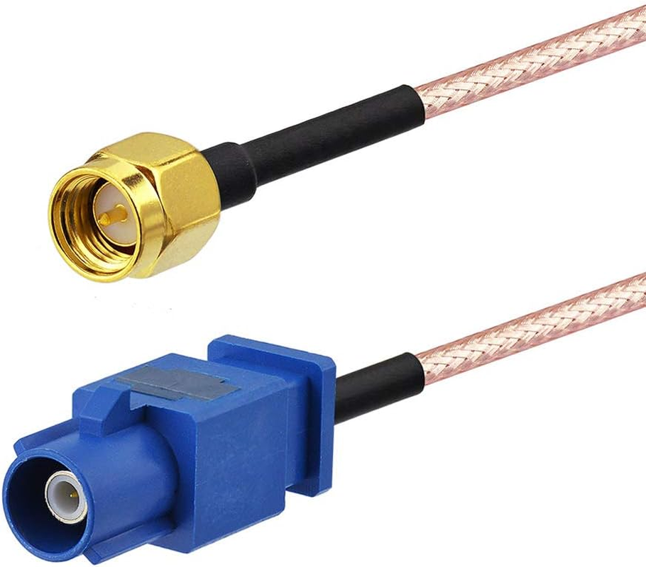 Bingfu Universal Vehicle GPS Navigation Antenna Adapter Cable,Sma Male to Fakra C Male Blue Cable 15Cm / 6 Inch,Connect Truck SUV Car Stereo GPS Navigation Head Unit to GPS Antenna image number 6
