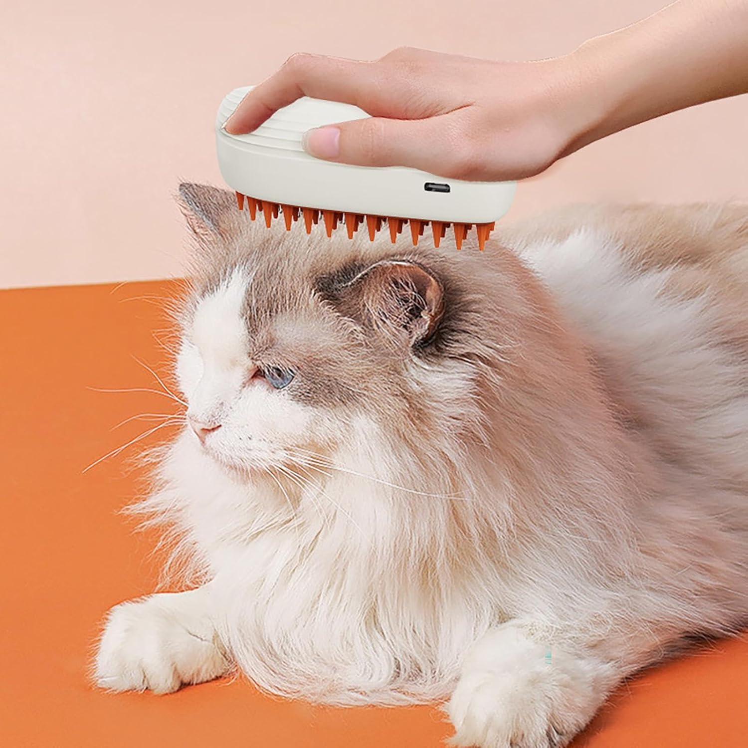 Steamy Cat Brush | Dog Brush Hair Brush - Steaming Brush Spray Comb, Dog Grooming Brush Massage, Cat Steamer Cleaning Brush for Dogs Cats image number 3