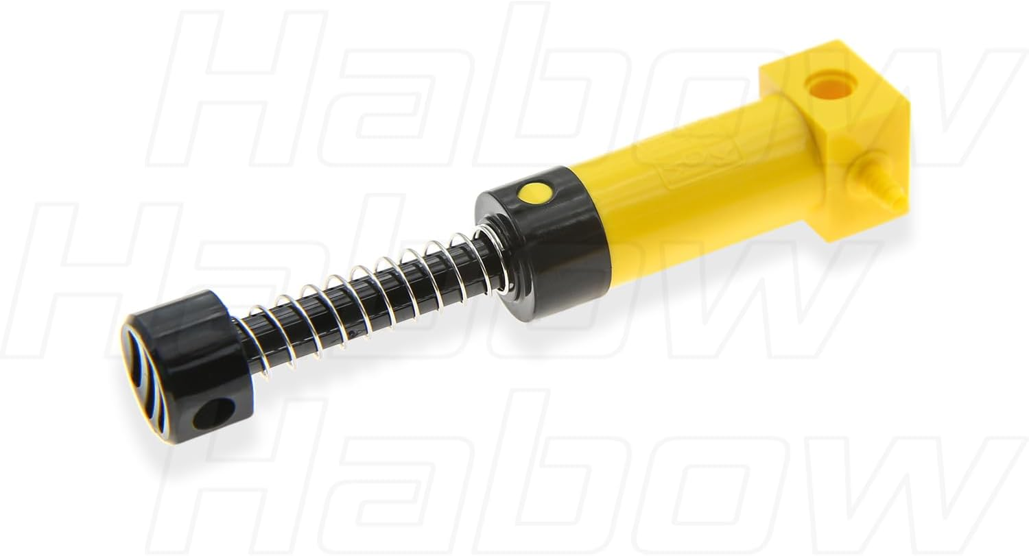 19Pcs Pneumatic-Technic-Parts Kit Compatible with -Pneumatic Cylinders-Air-Pump Pressure Rod Switch Piston Hose Technic Linear Actuator Moc-Replacement-Parts. image number 4