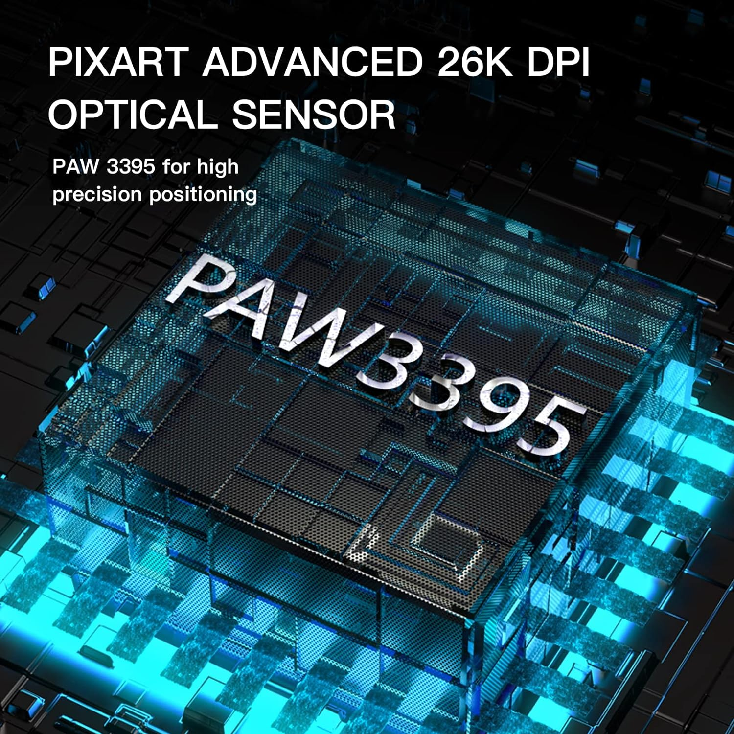 MOTOSEPPD Darmoshark M3 Wireless Gaming Mouse,Tri-Mode Connectivity(2.4G,Bluetooth,Wired),26000Dpi Sensor,Lightweight 58G,8 Programmable Buttons,For PC Laptop - White image number 6