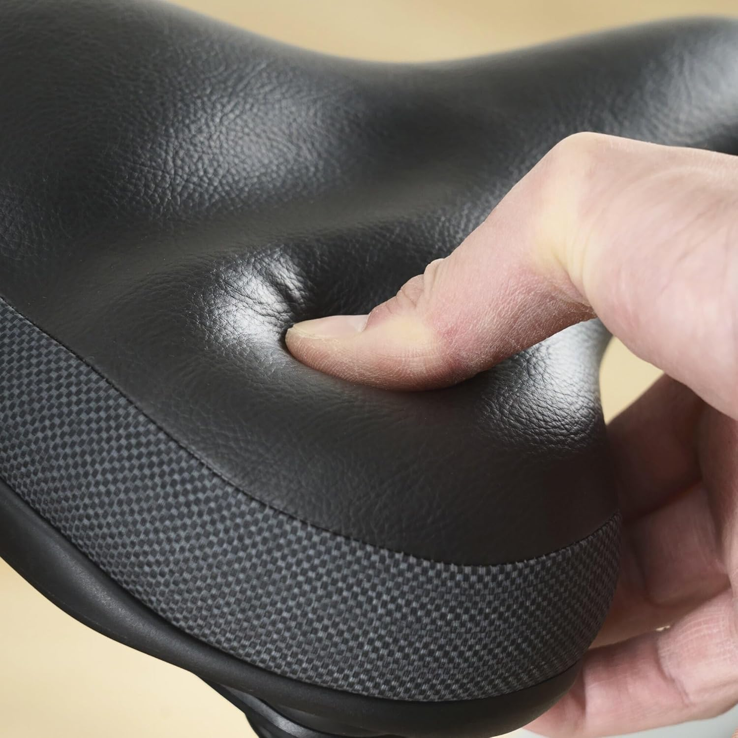 Venzo Bicycle Saddle Wide Seat - Size 26Cm X 22Cm - Compatible with Indoor Stationary Exercise Bikes Peloton, Beach Cruiser - Comfort for Men & Women - Big Large Cushioned Soft Comfortable Padded image number 2