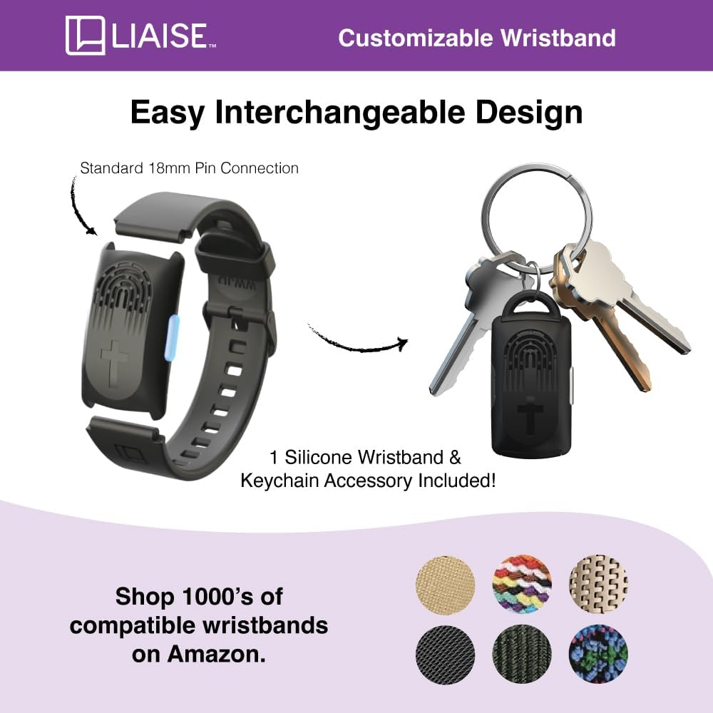 LIAISE Wearable Audio Wristband, WWJD Bracelet and Audio Bible, 300+ NIV Verses, Jesus Bracelet Speaker, Christian Wristband for Men and Women (White) image number 3