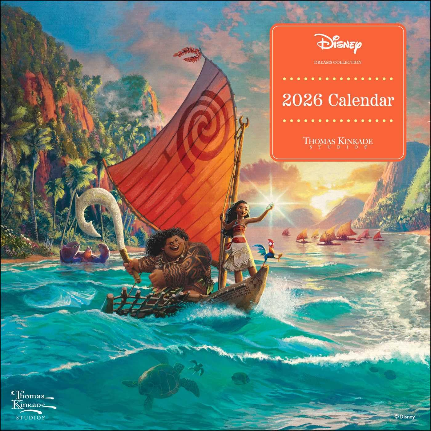 Disney Dreams Collection by Thomas Kinkade Studios 2026 Mini Wall Calendar image number 3