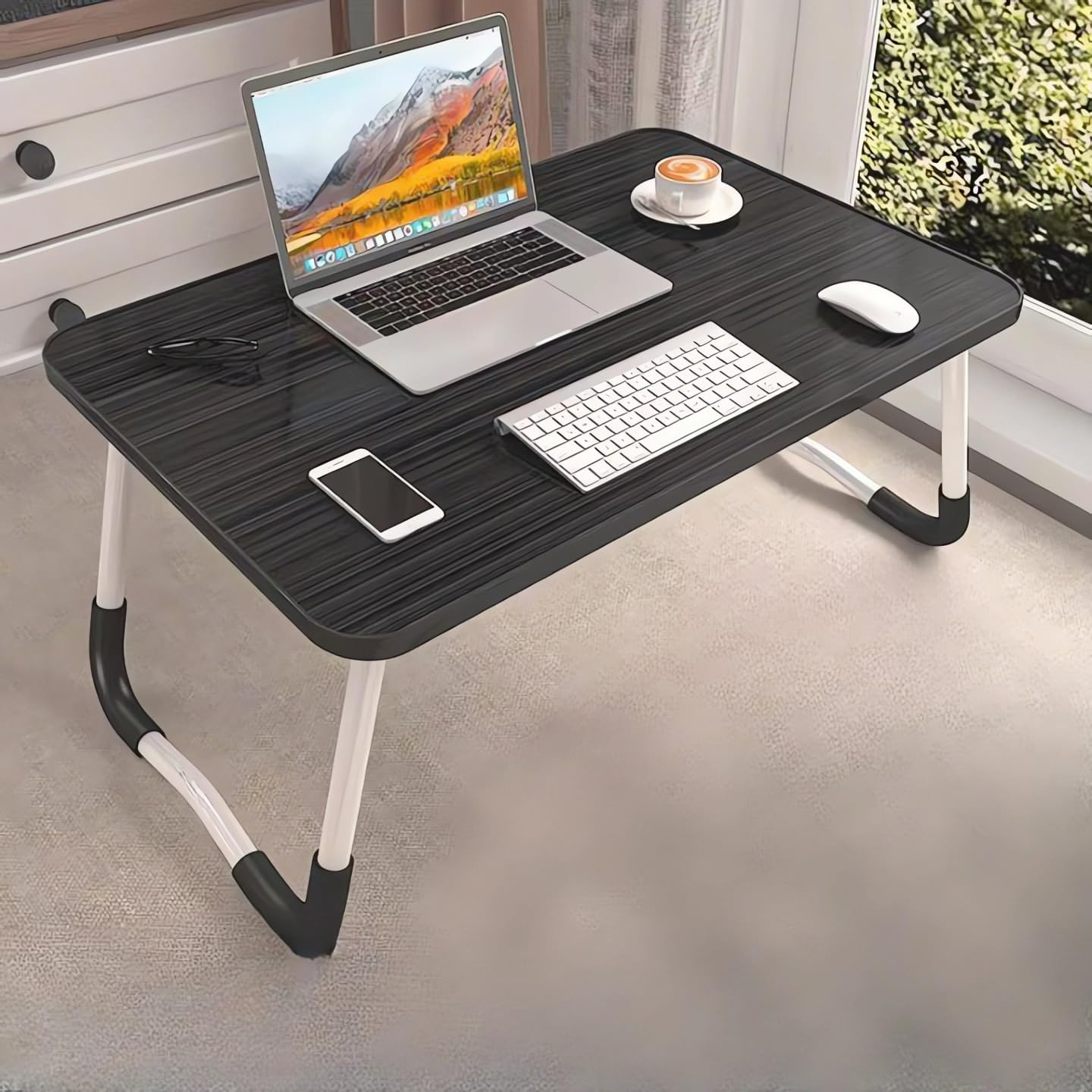 Laptop Desks, Bed Desks, Writing Desks, Portable Student Dormitory Desks (White)