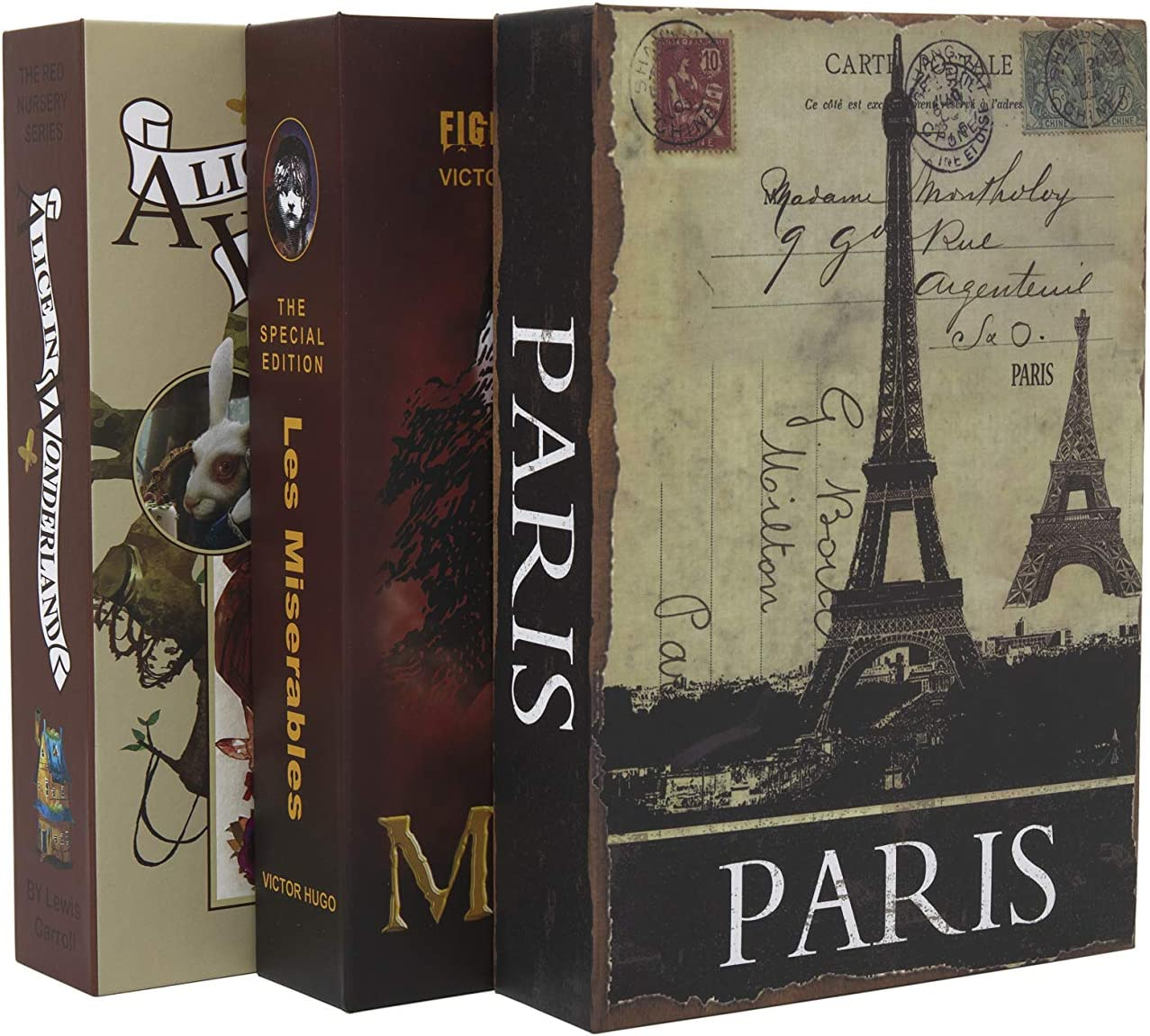 Real Paper Diversion Book Safe Storage Box, Dictionary Secret Safe with Code Lock/Key, Flip Book Hidden Safe (M Key, Black Dictionary) image number 6