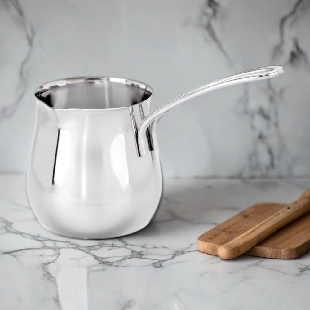 Cuisinox Stainless Steel Turkish Cezve Coffee Pot, 12 Oz image number 1