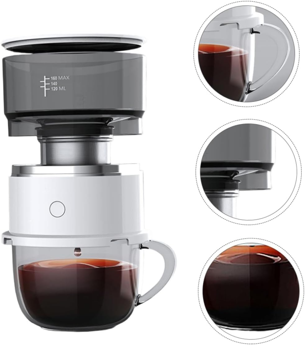 Iplusmile Smart Automatic Drip Coffee Maker Mini Portable Single Cup Coffee Machine Dual Use Tea Brewer Cup for Travel and Home Random Style image number 6