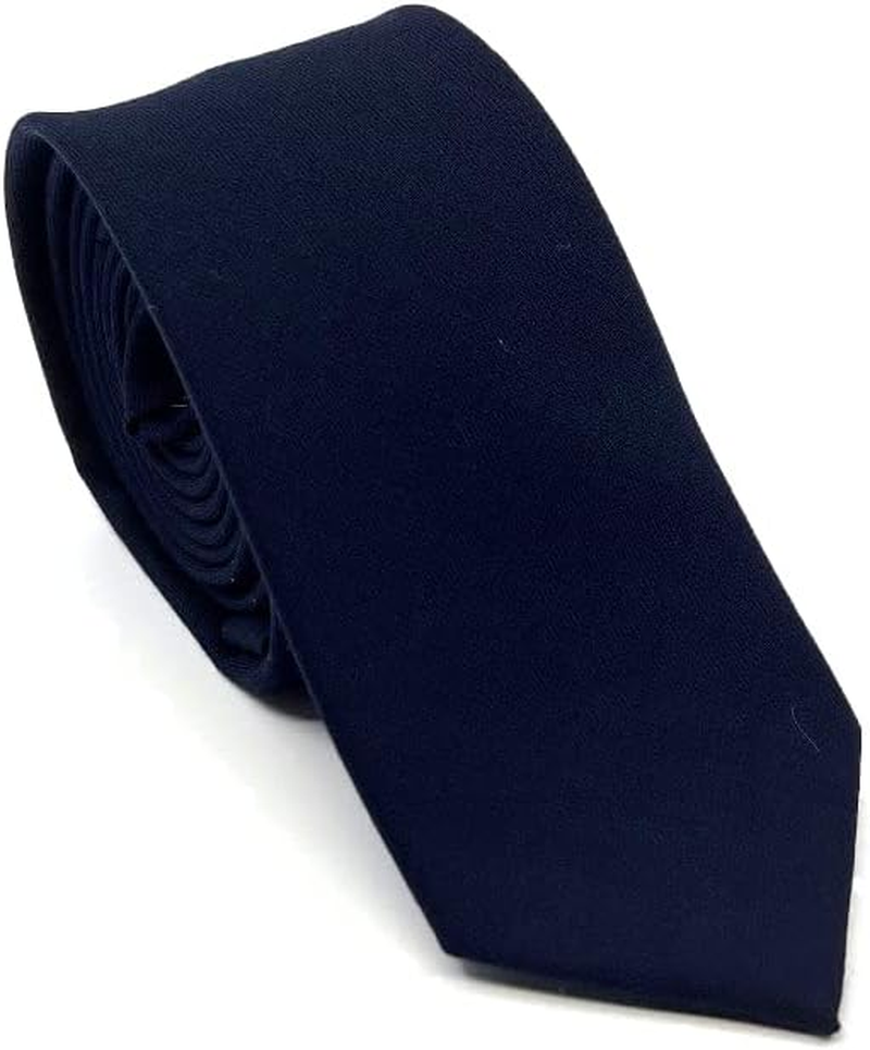 Max & Miller Men'S Navy Slim Wool Tie Necktie Wedding Present image number 2