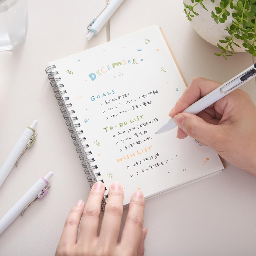 Mitsubishi Pencil UMNS38FC8C Gel Ballpoint Pen Uni-Ball One 0.38 Fica Color Set of 8 Colors image number 3