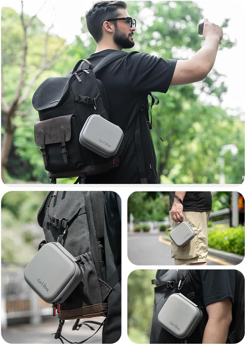 Cochanvie Hard Shell Case for Insta 360 GO Ultra - Protective Carrying Bag for Action Camera & Accessories | Vlogging Travel Storage image number 6