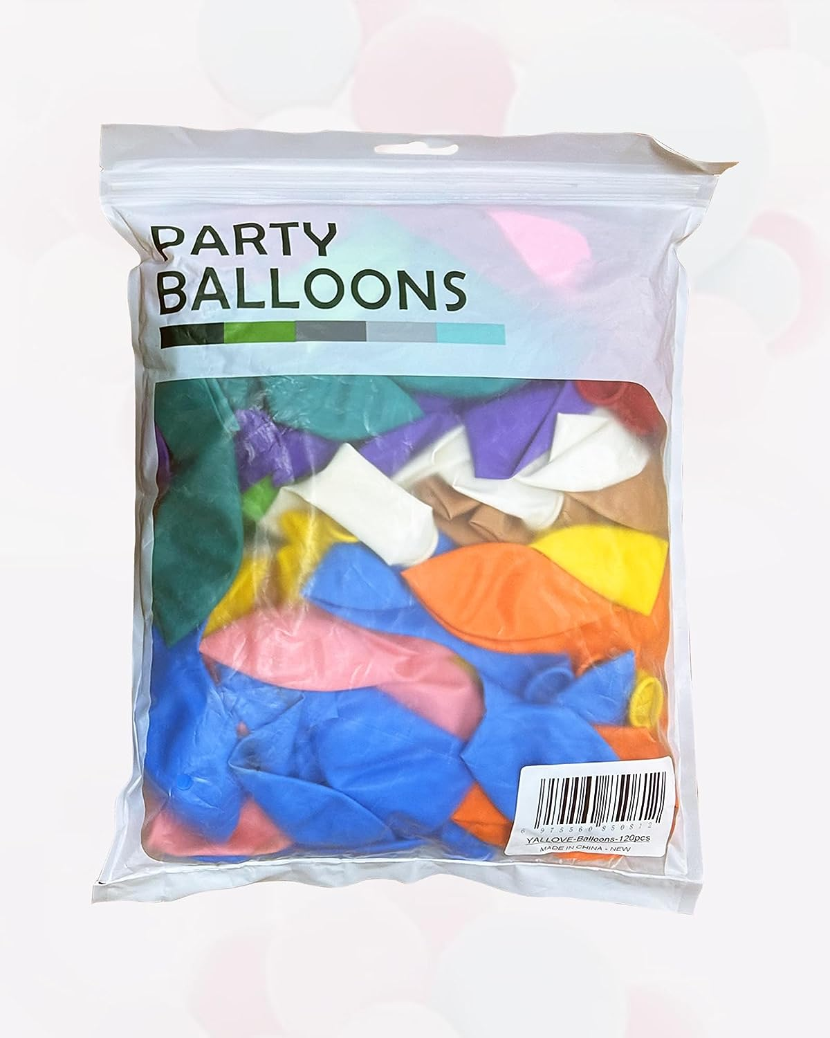 YALLOVE Latex Balloon Assorted Color, Set of 120, 12 Inch for Helium or Air Use, Thickened Balloons for Baby Shower Birthday Grad Party Arch Stand Decorations（120 PCS, 30.5CM） image number 5