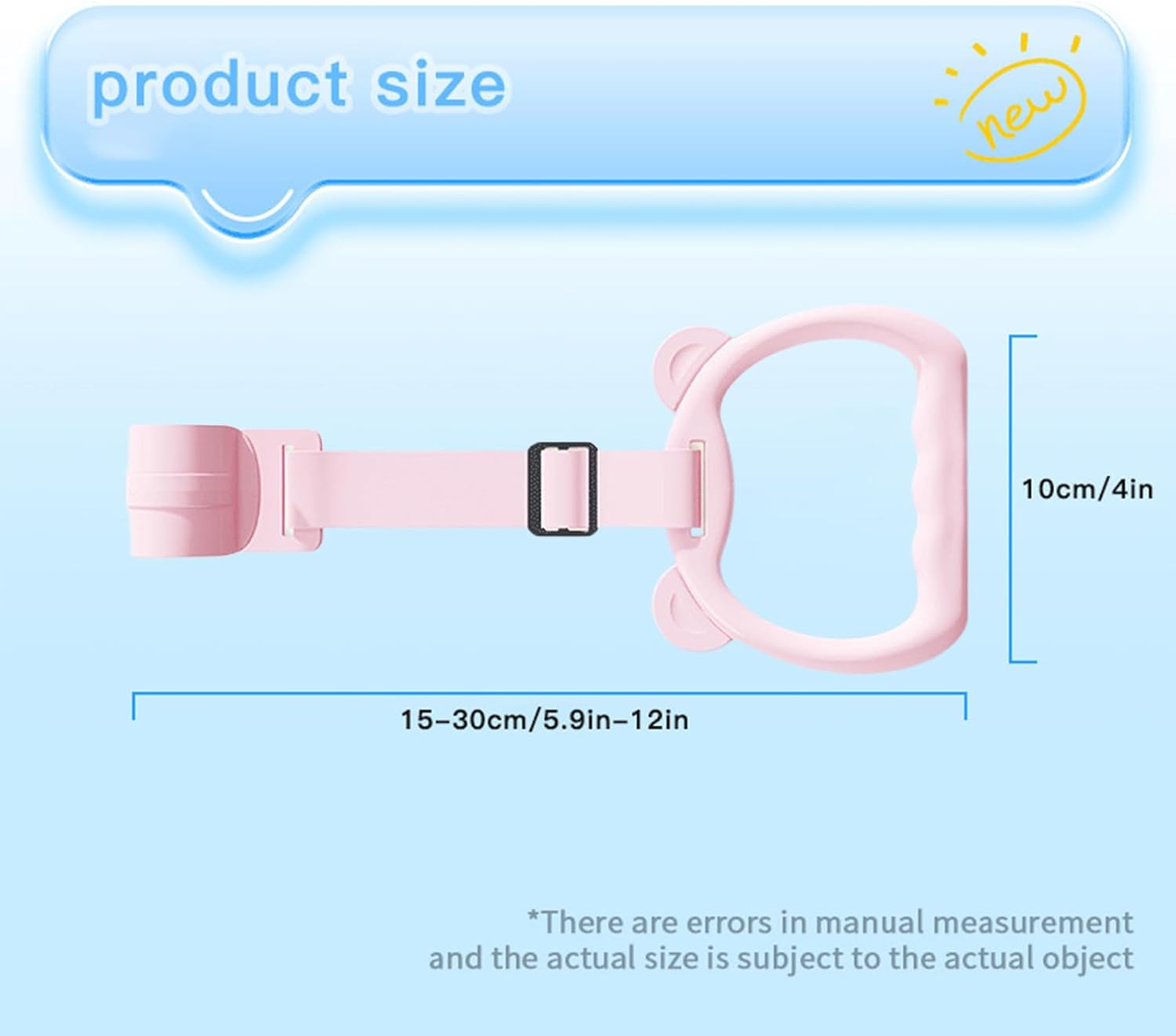 Baby Standing Support | Bed Stand up Assistant - Toy Strap Handle Grip Cot Accessories for Boys Exercise Walking Practice Yard Play image number 6