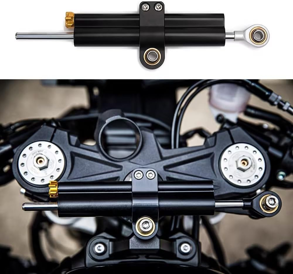 Motorcycle Steering Damper for Ducati 1199 Panigale/S/Tricolor 1199Panigale 2012-2015 Motorcycle Double Tube Steering Damper, Antishake Head Steering Buffer image number 6