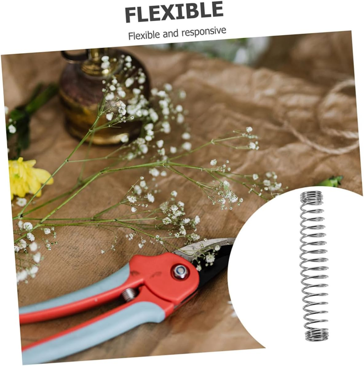 CIYODO 50Pcs Gardening Scissors Pruning Shears for Gardeners Bonsai Pruning Shears Springs for Trimming Trees and Flowers in Garden Hand Sheer for Shrubs