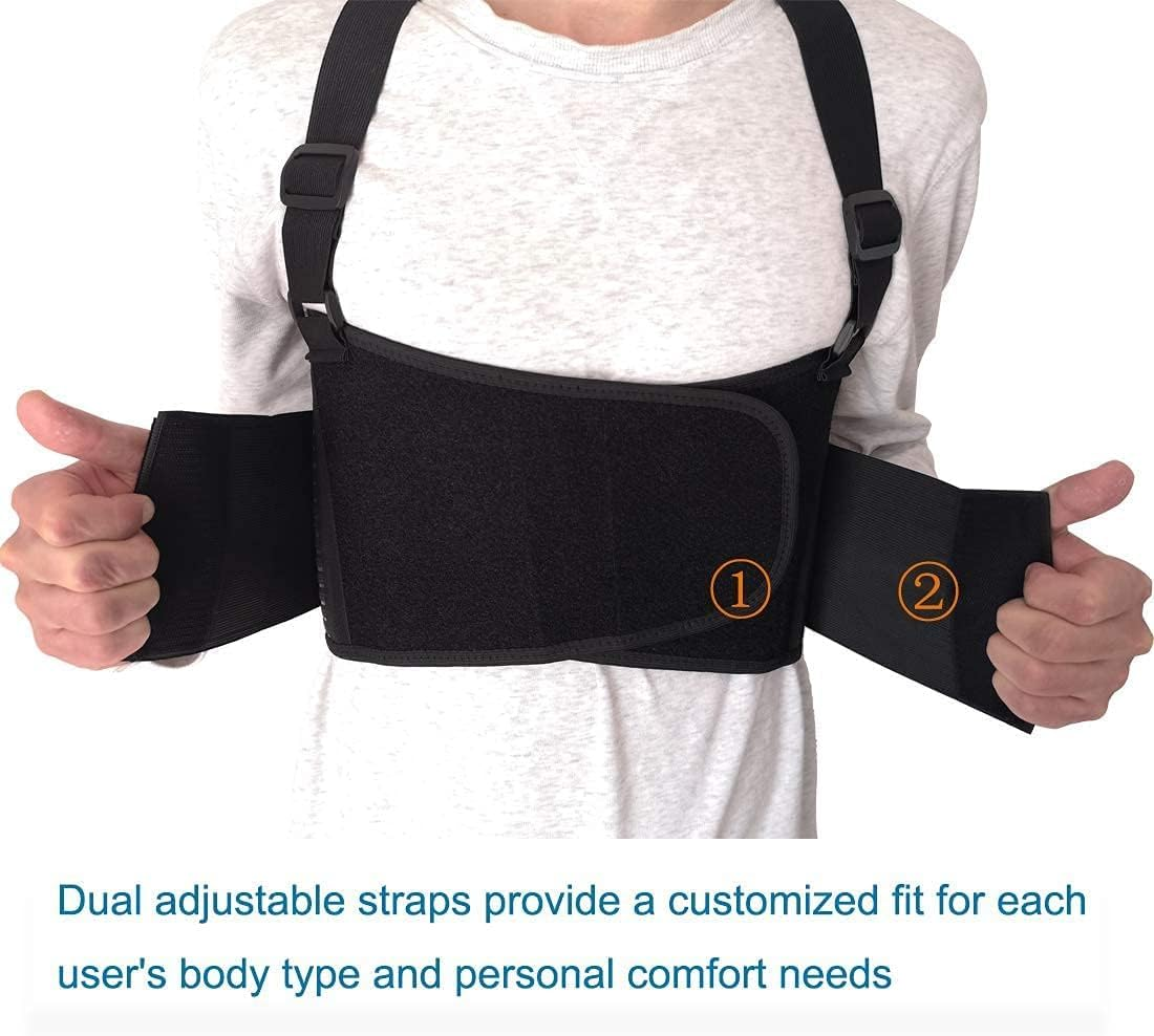 Solmyr Rib and Chest Support Brace, Broken Rib Brace, Breathable Rib Belt for Sore or Bruised Ribs Support, Sternum Injuries, Dislocated Ribs Protection, Pulled Muscle Pain (XXL) image number 5