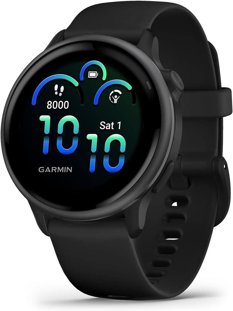 Garmin Vivoactive&reg; 6, GPS Smartwatch, Slate with Black Band