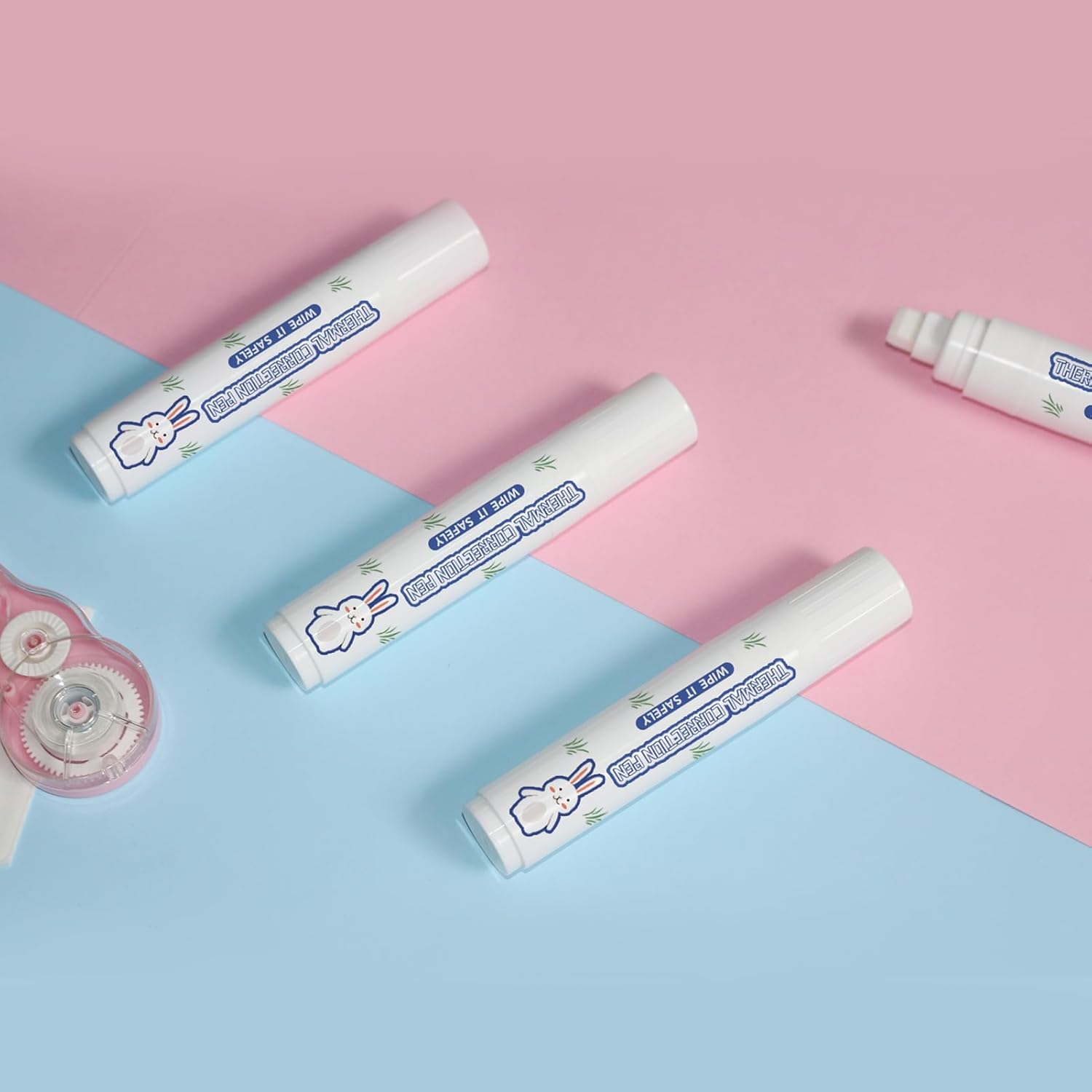 FUNFANG Thermal Paper Correction White Out Liquid Pen Parcel Express Tool for Thermal Label Shopping Bill Data Information Eraser Privacy Protection Pen-1Pc image number 3