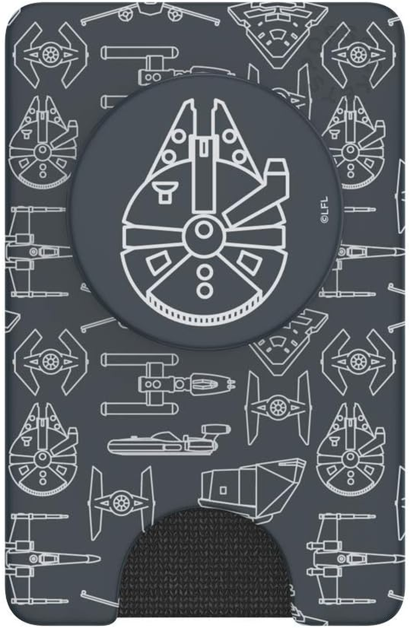 Popsockets Popwallet+ with Integrated Swappable Poptop for Smartphones and Tablets - Millenium Falcon image number 6