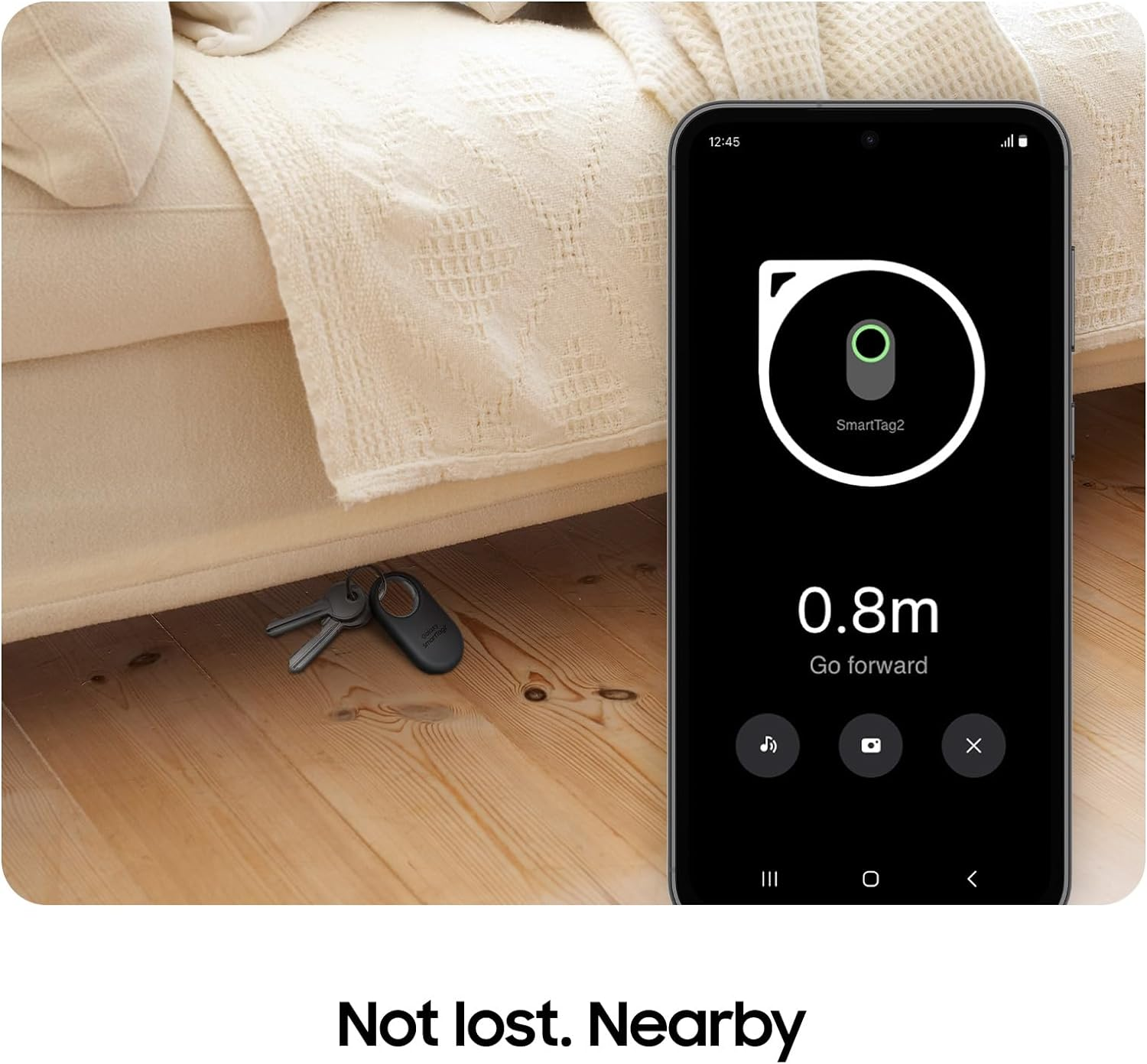 Samsung Galaxy Smarttag2 (4 Pack) Bluetooth Tracker, Compass View, AR Find Lost Mode, 2 X Black, 2 X White image number 4