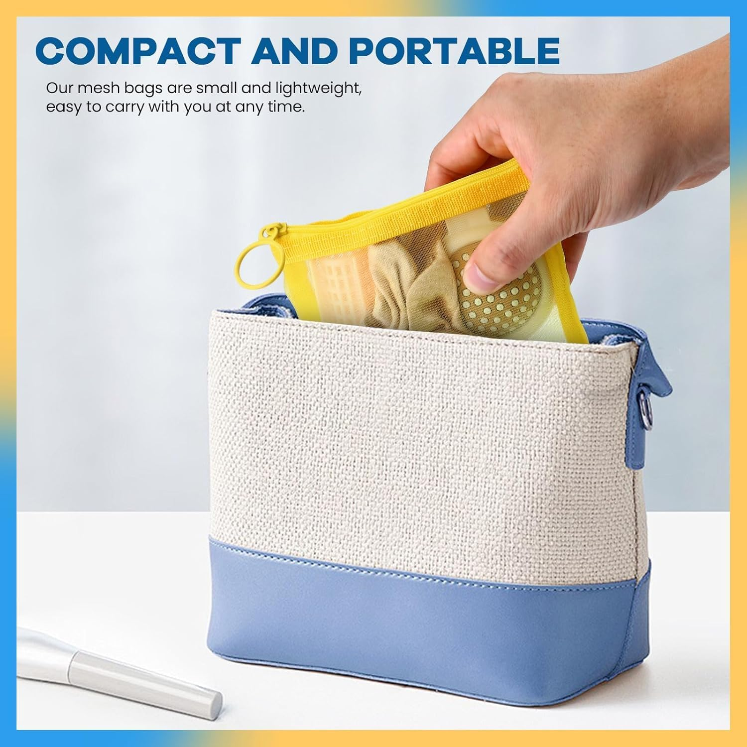 10Pcs 5-Color Mesh Zipper Pouch Bag Mini Zipper Mesh Bag,Mesh Zipper Pouch Bags Mini Zipper Mesh Bags Small Beauty Makeup Lipstick Bag,5-Color Mini Zipper Mesh Pouch Mesh Makeup Bag Mesh Zipper Pouch image number 4