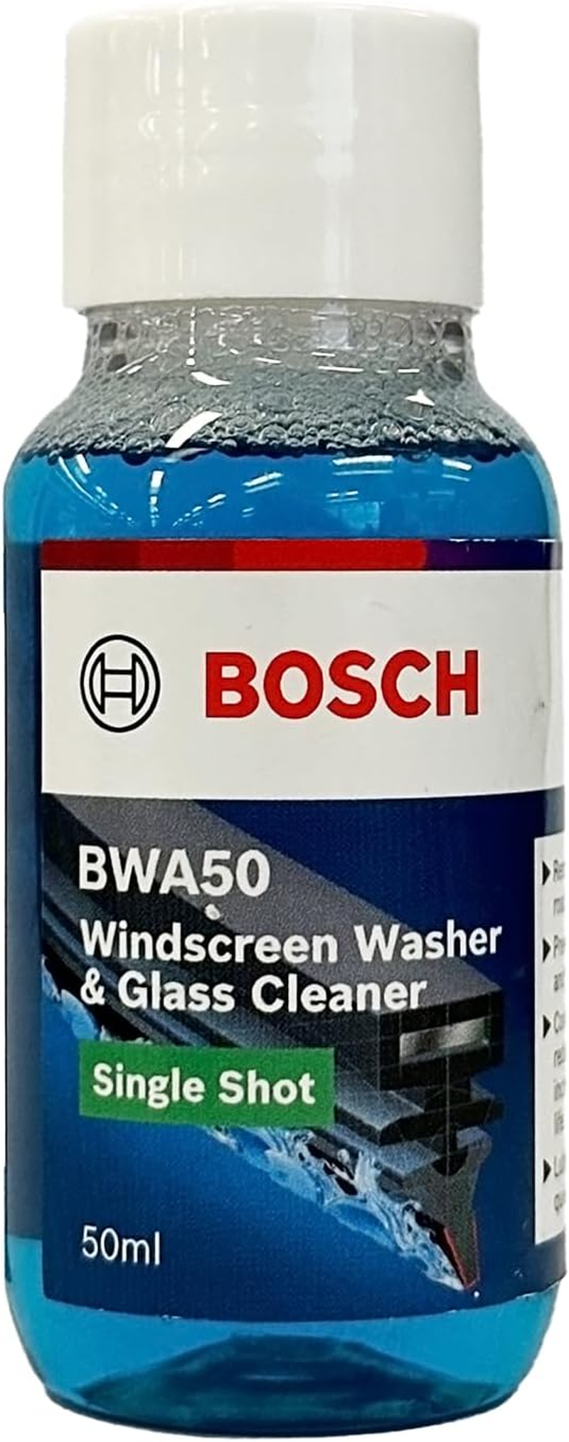 BOSCH BWA50 Windshield Washer Fluid 50Ml - Efficient & Reliable Glass Cleaner Solution for Your Car'S Clean Windshield - Single Shot image number 4