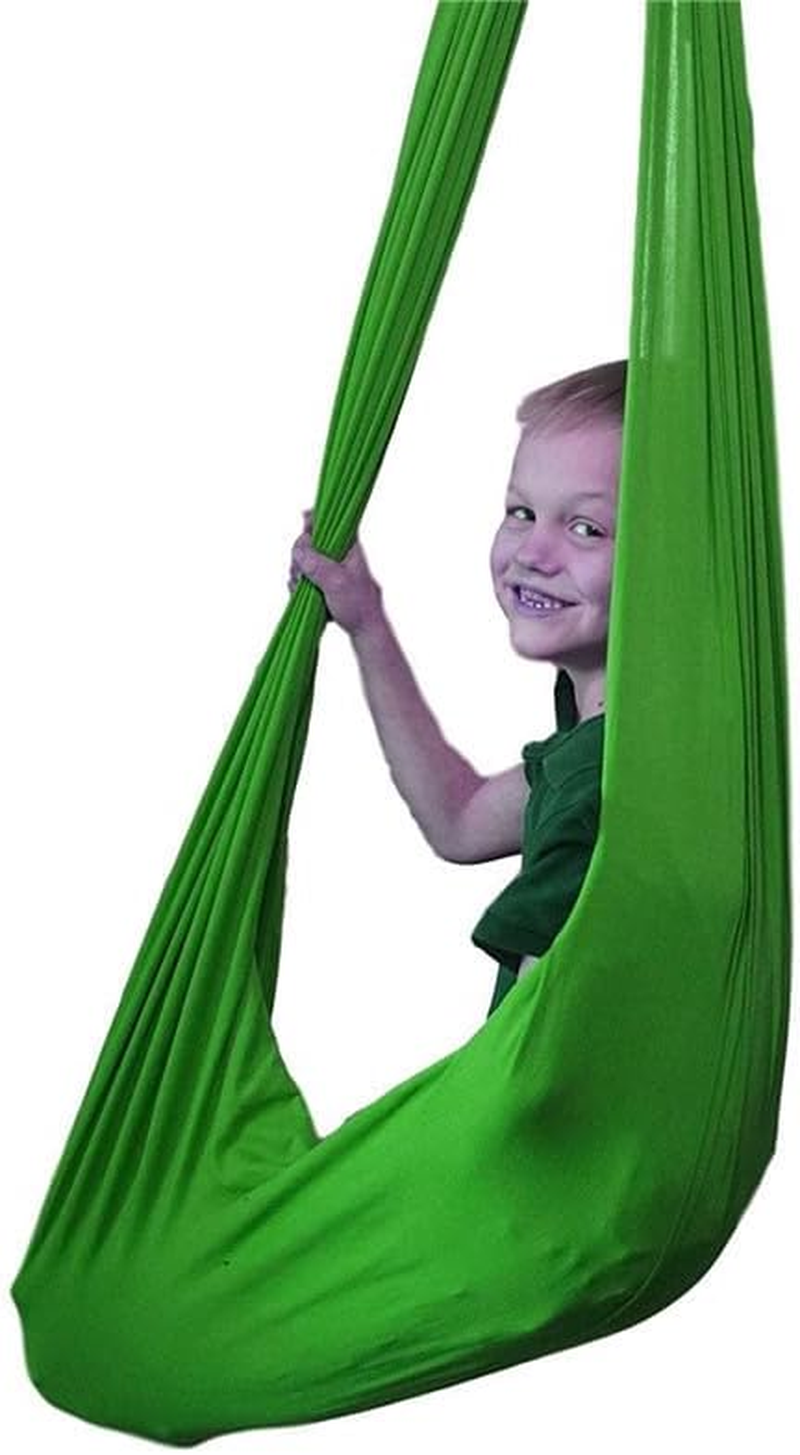 Indoor Therapy Swing W/More Special Needs, Cuddle Hammock Ideal for Autism, ADHD, Aspergers and Sensory Integration Snuggle Swing Hammocks (Green) image number 2