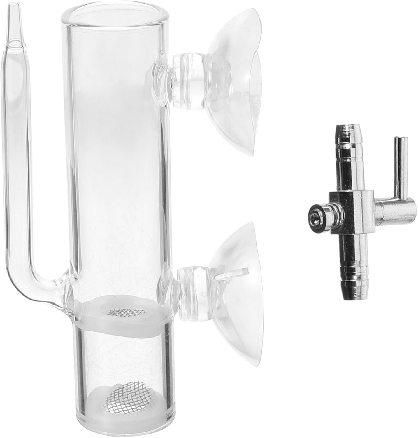 BUGUUYO Glass Shrimp Hatchery Box with Suction Cup Fish Incubator Tube, Brine Shrimp Eggs Hatchery Kit for Aquarium Breeding Tanks, Glass Isolation Case for Aquatic Pets image number 6