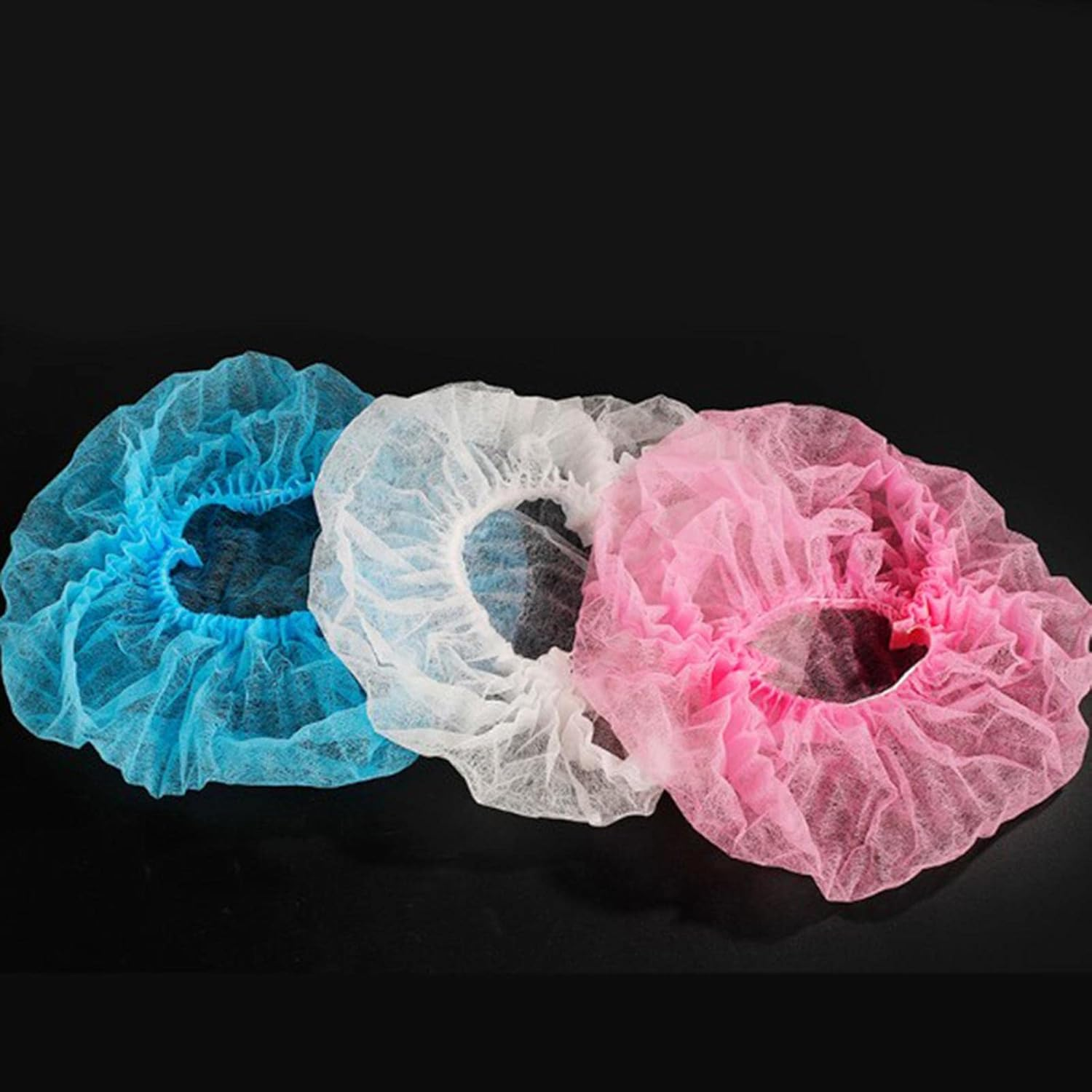 Oshhni 100-Piece Pack of Disposable Hair Nets for Food Service and Catering, Pink, 19Inch image number 6