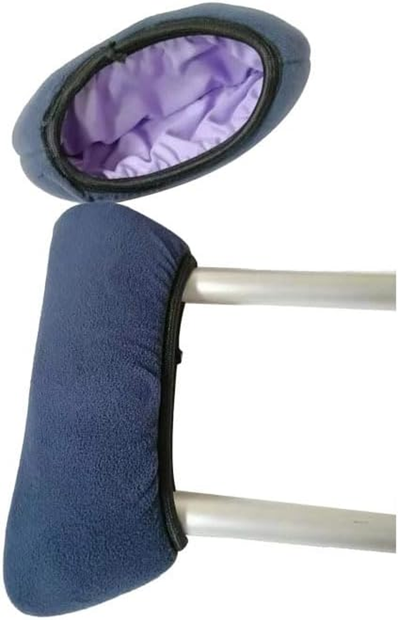 Underarm Crutch Pads (Excluding Handles) Washable Underarm Crutch Cushions Breathable Armpit Crutch Pad Covers Universal Soft Pad for Canes Comfortable Support for Adult and Adolescent Canes (2 Pack)