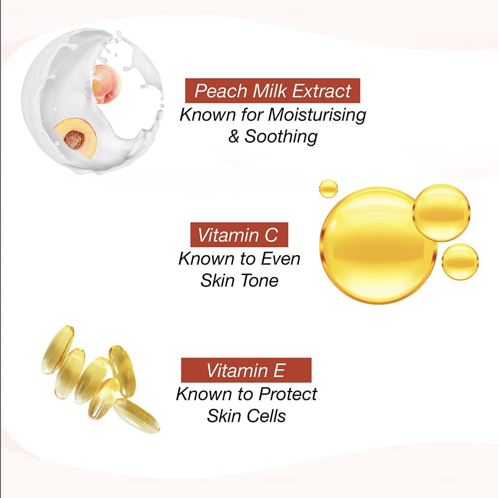 Lakme Peach Milk Moisturizer Body Lotion 60Ml image number 2